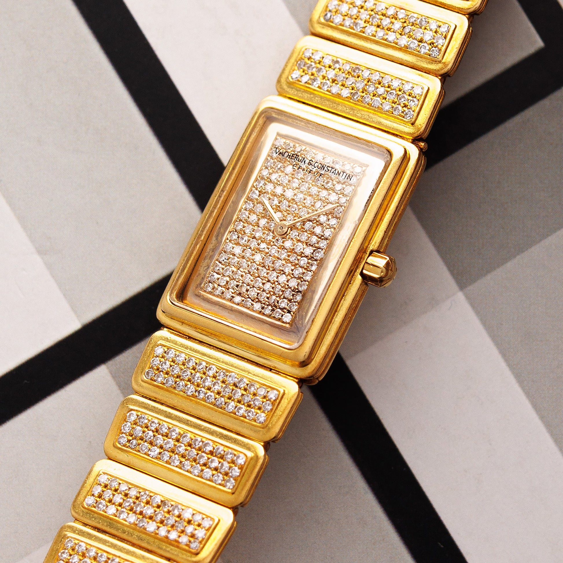 Vacheron Constantin Yellow Gold Harmony Ref. 61701 with Original Pave Diamonds