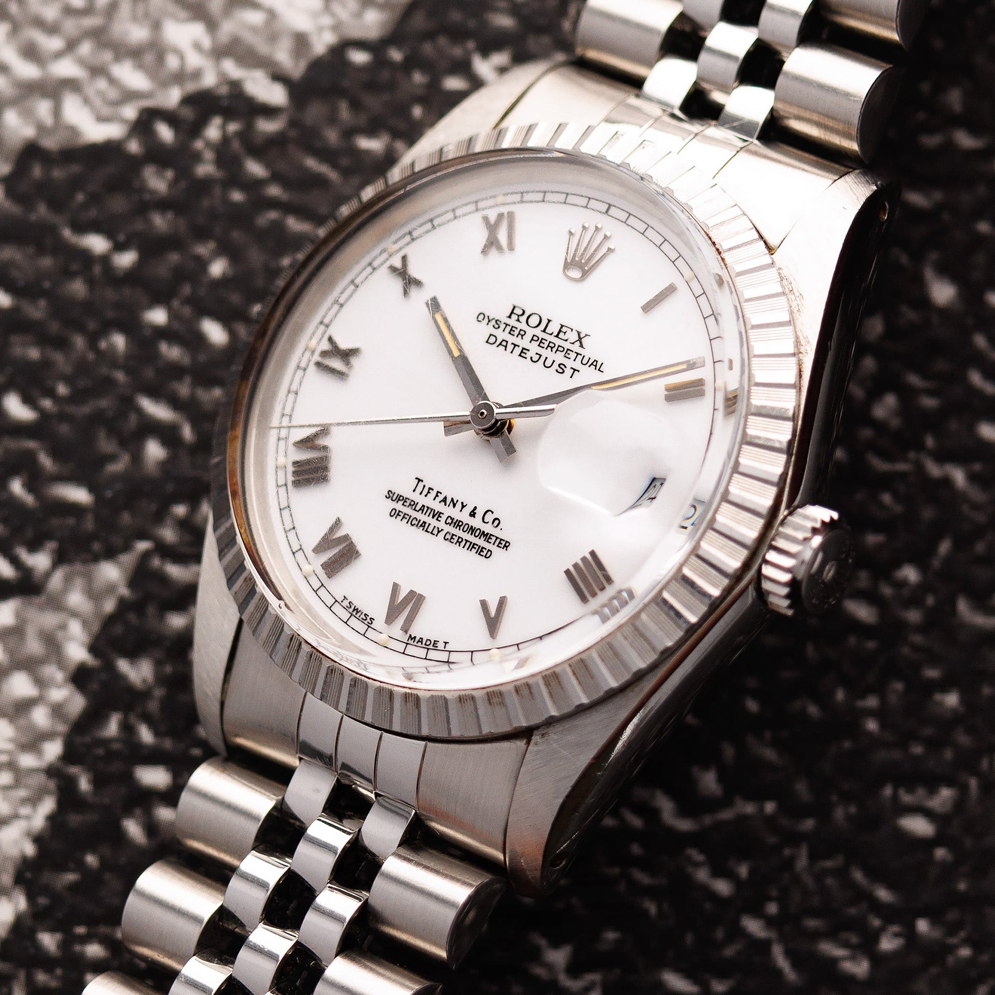 Rolex Steel Datejust Ref. 16030 Retailed by Tiffany & Co.