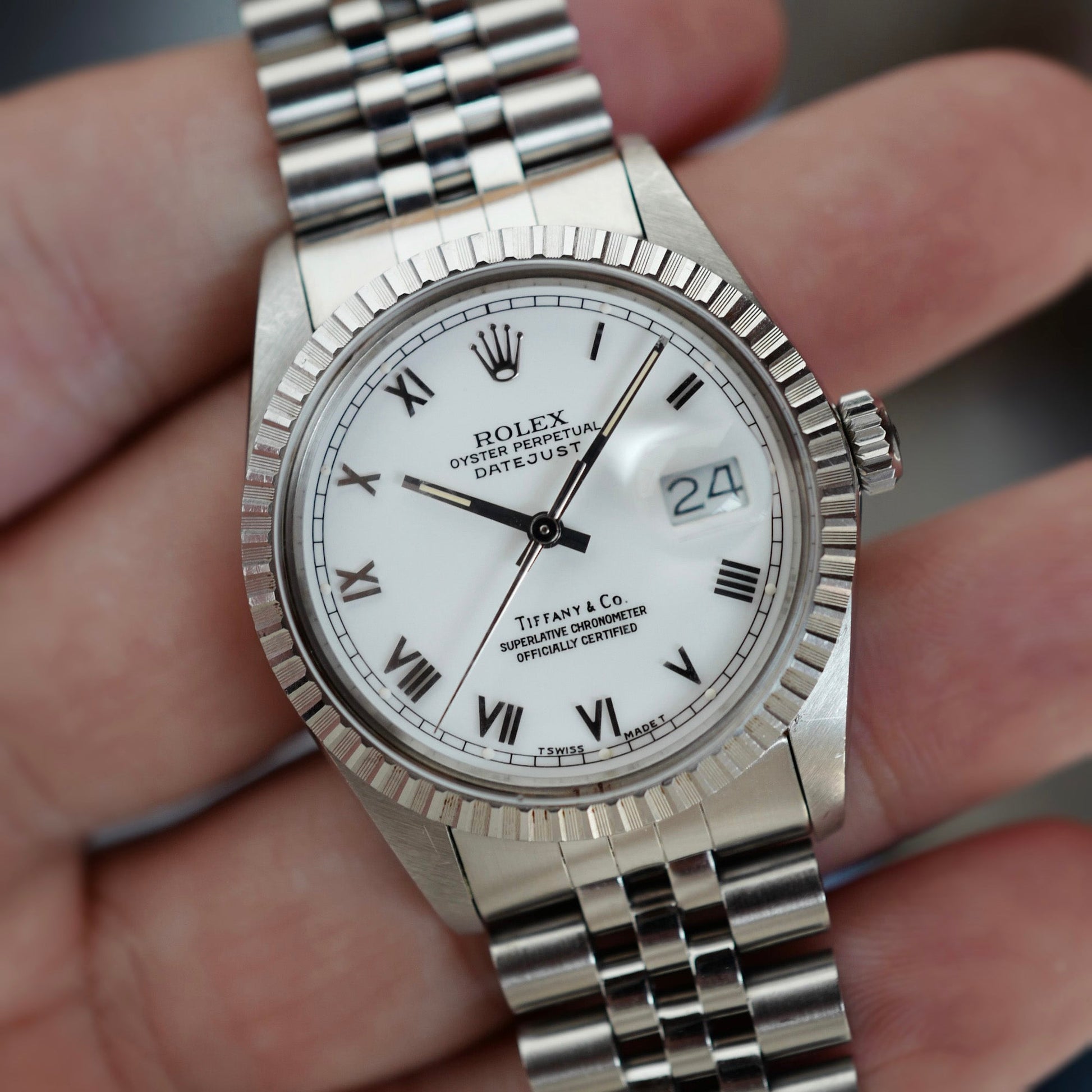 Rolex Steel Datejust Ref. 16030 Retailed by Tiffany & Co.