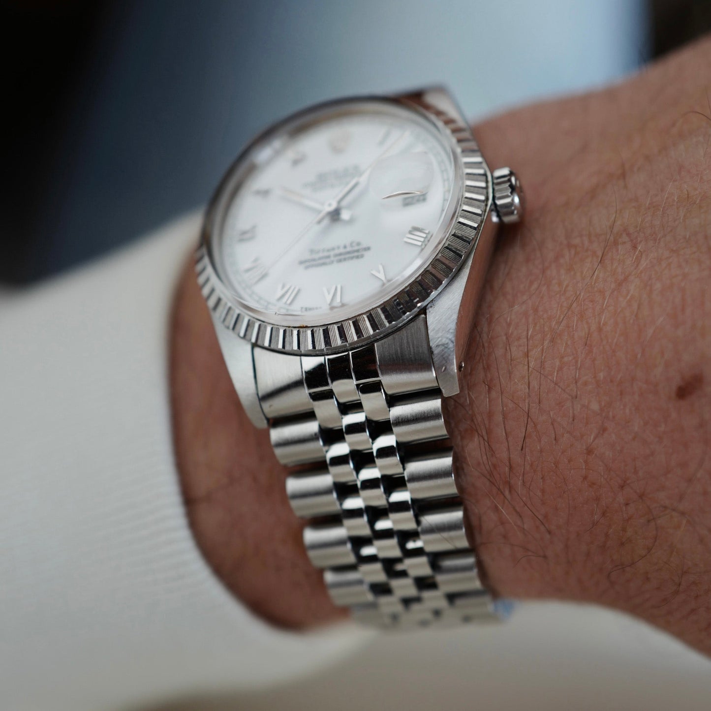 Rolex Steel Datejust Ref. 16030 Retailed by Tiffany & Co.