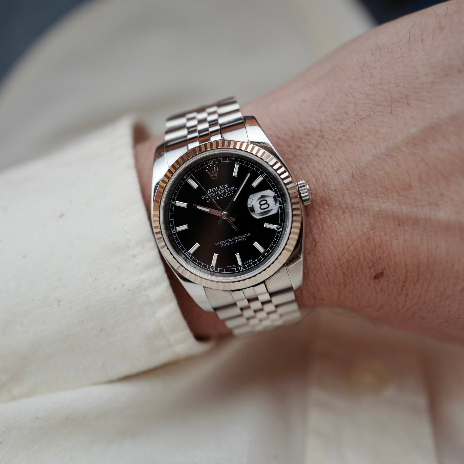 Rolex Steel Datejust Ref. 116234 on Super Jubilee