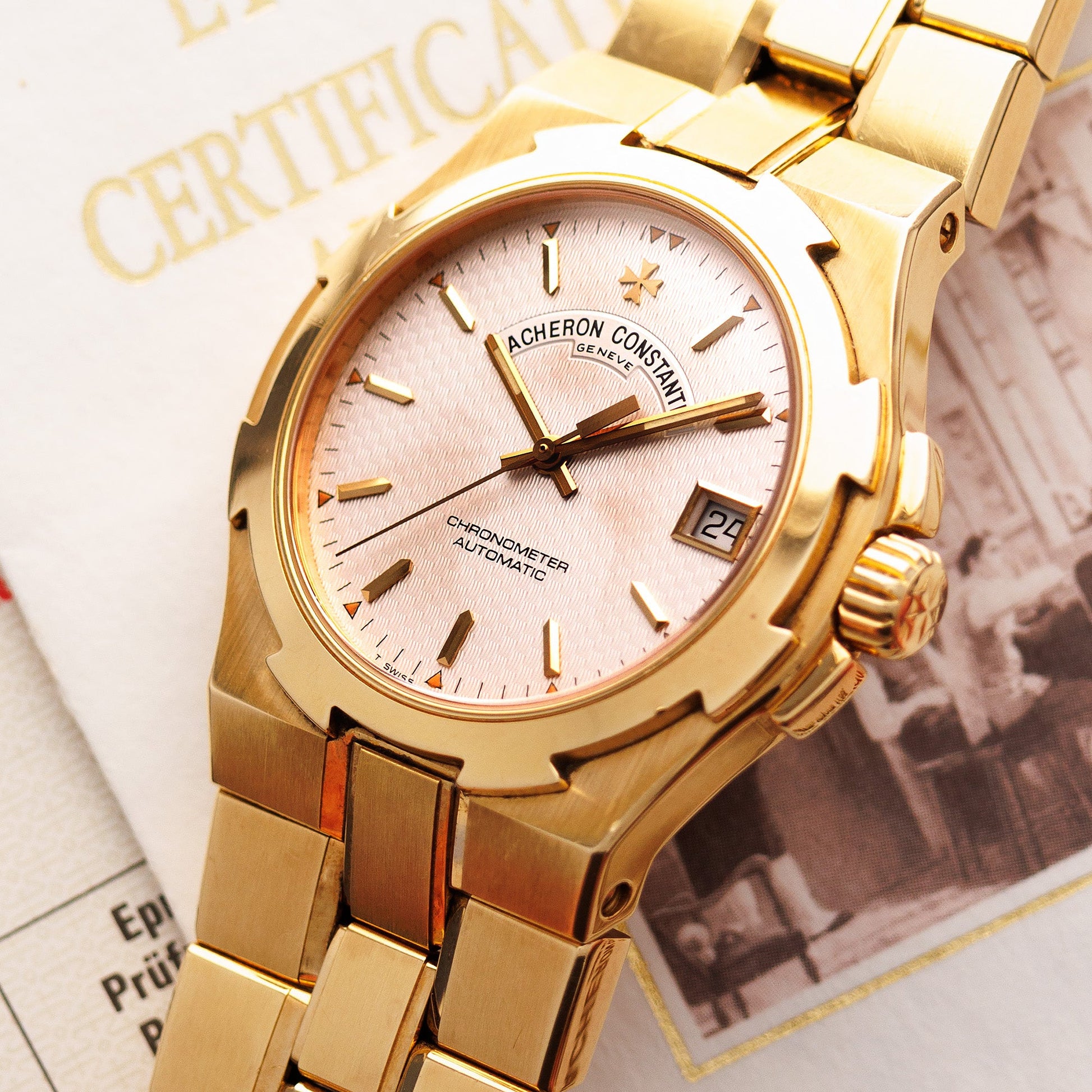 Vacheron Constantin Yellow Gold Overseas Ref. 42042 with Box and Papers