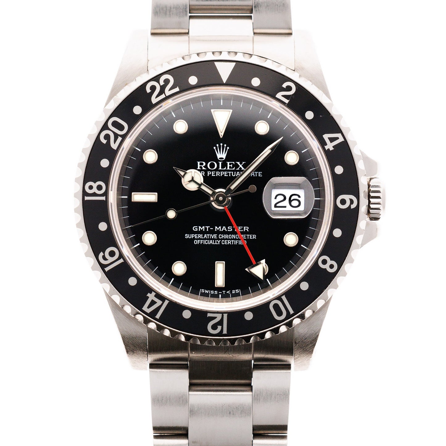 Rolex Steel GMT Master Ref. 16700 with Tritinova Dial