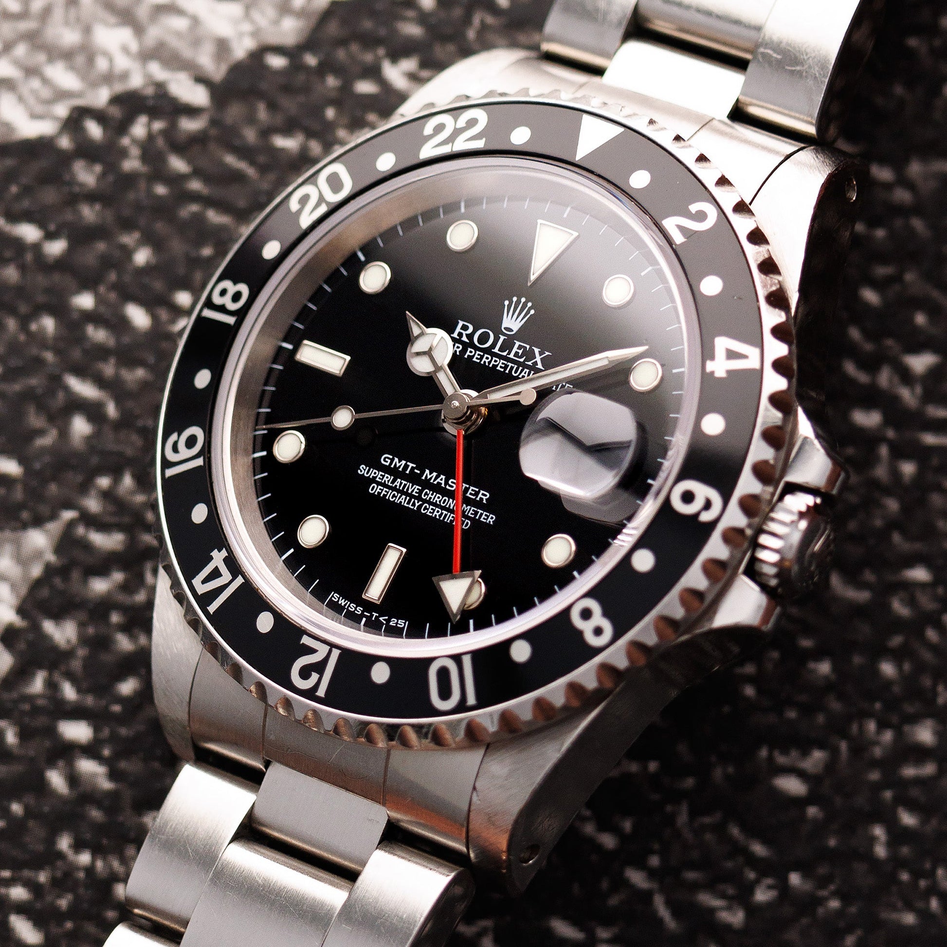 Rolex Steel GMT Master Ref. 16700 with Tritinova Dial