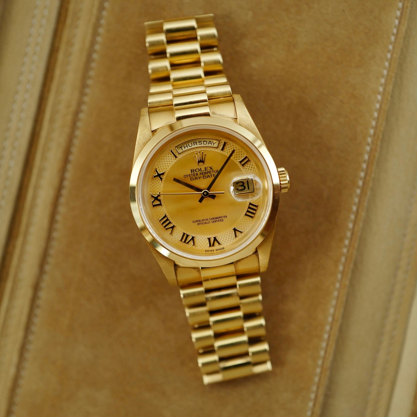 Rolex Yellow Gold Day-Date Ref. 18208 with Mother of Pearl (New Arrival)