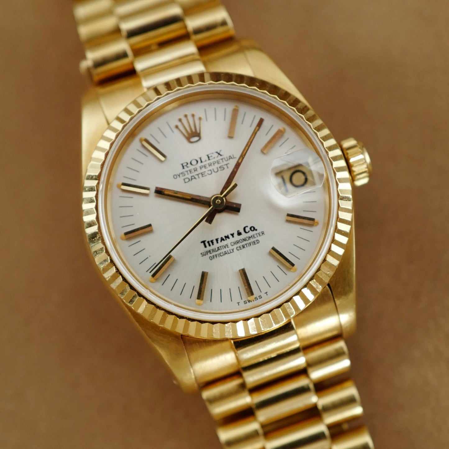 Rolex Yellow Gold Datejust Ref. 68278 Retailed by Tiffany & Co. (New Arrival)