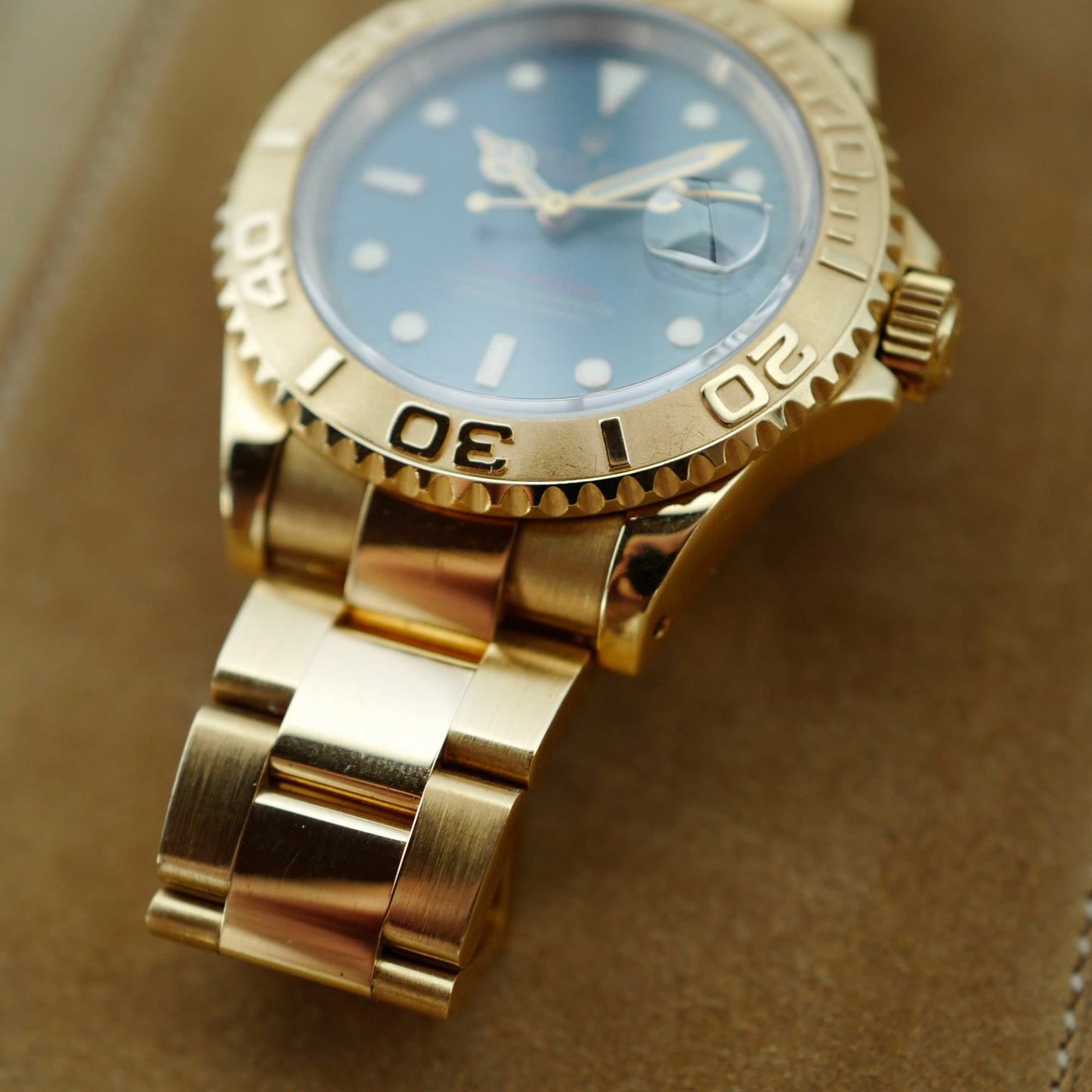 Rolex Yellow Gold Yachtmaster Ref. 16628 with Blue Dial (New Arrival)