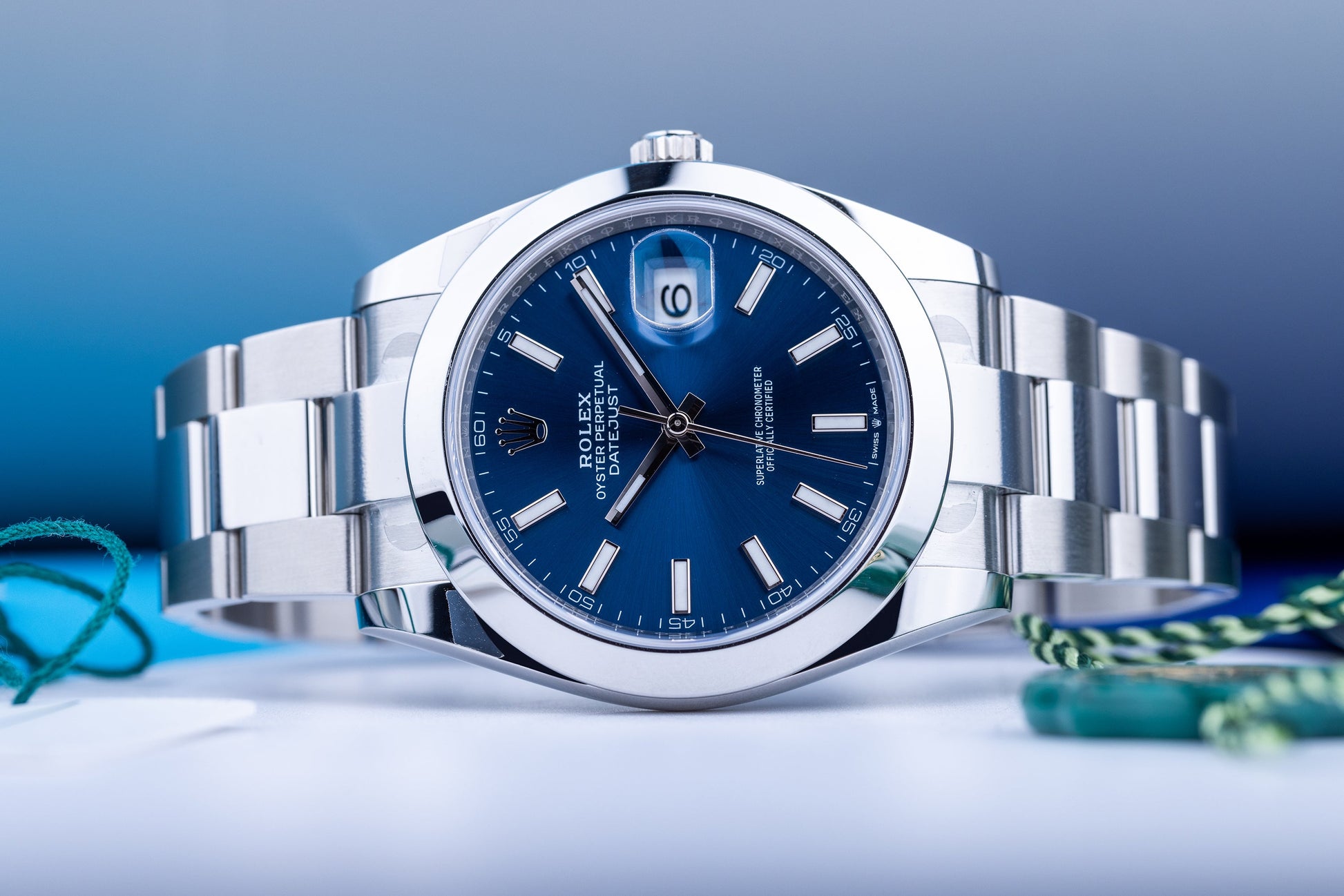 Unworn Rolex DateJust 41 | REF. 126300 | Blue Dial | 2020 | Box & Papers | Stainless Steel