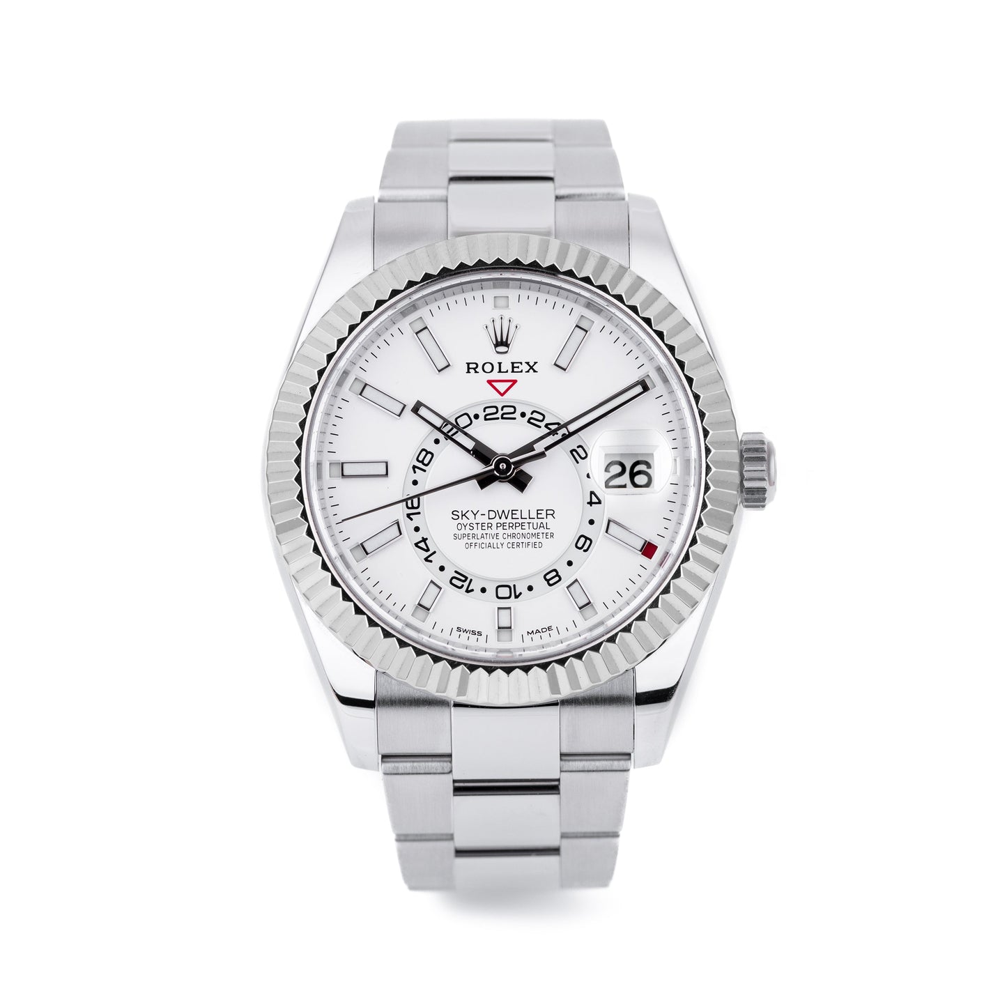 Rolex Sky-Dweller | REF. 326934 | White Dial | Stainless Steel & 18k White Gold