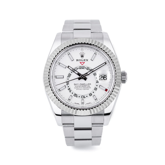 Rolex Sky-Dweller | REF. 326934 | White Dial | Stainless Steel & 18k White Gold