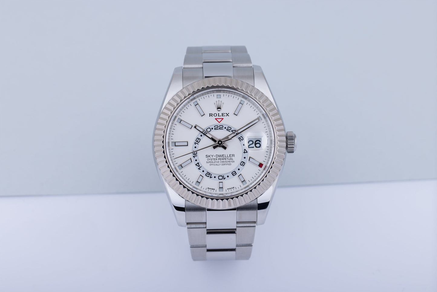 Rolex Sky-Dweller | REF. 326934 | White Dial | Stainless Steel & 18k White Gold