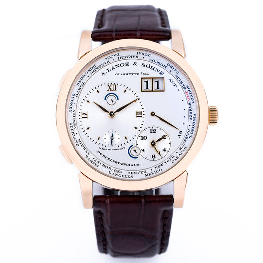 A. Lange & Söhne Lange 1 Time Zone | REF. 116.032 | 18k Rose Gold | Silver Dial | Box & Papers | 2009