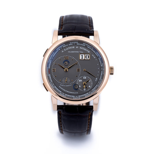 A. Lange & Söhne Lange 1 Time Zone | REF. 116.033 | 18k Rose Gold | Grey Dial | 2009 | Box & Papers