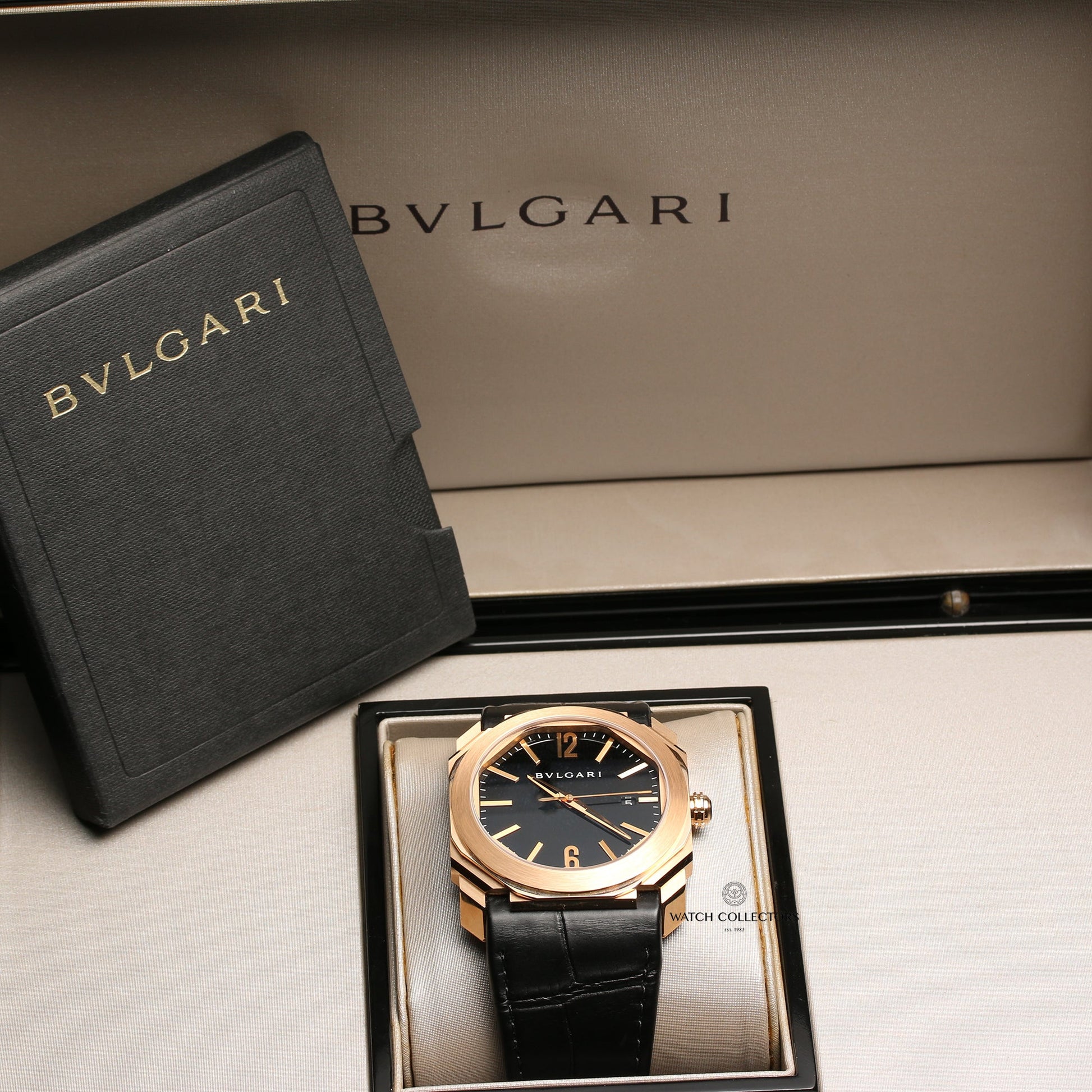 Unworn Full Set Bulgari Bvlgari Octo Solotempo BGOP41G Campeon Del Mundo 2012 Limited Edition 18k Rose Gold