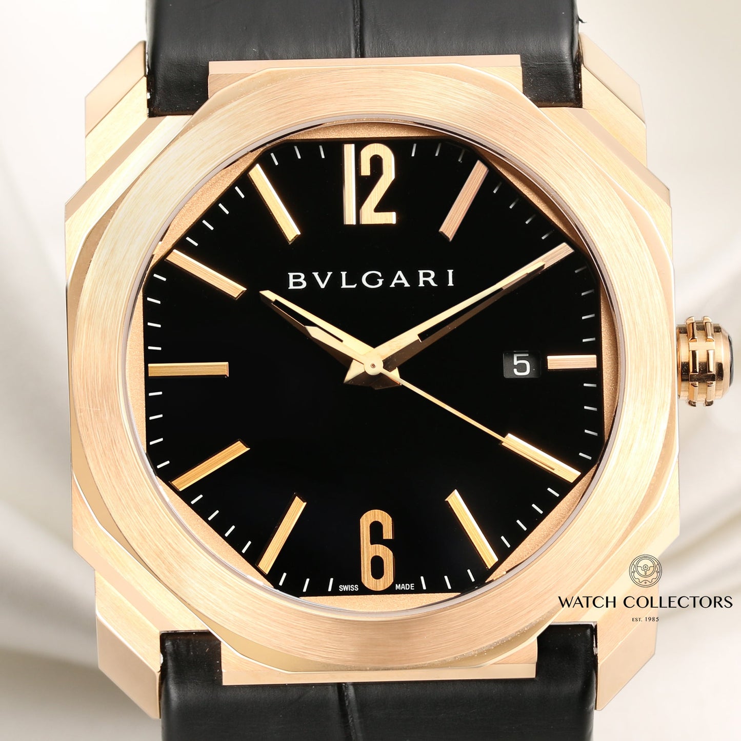 Unworn Full Set Bulgari Bvlgari Octo Solotempo BGOP41G Campeon Del Mundo 2012 Limited Edition 18k Rose Gold