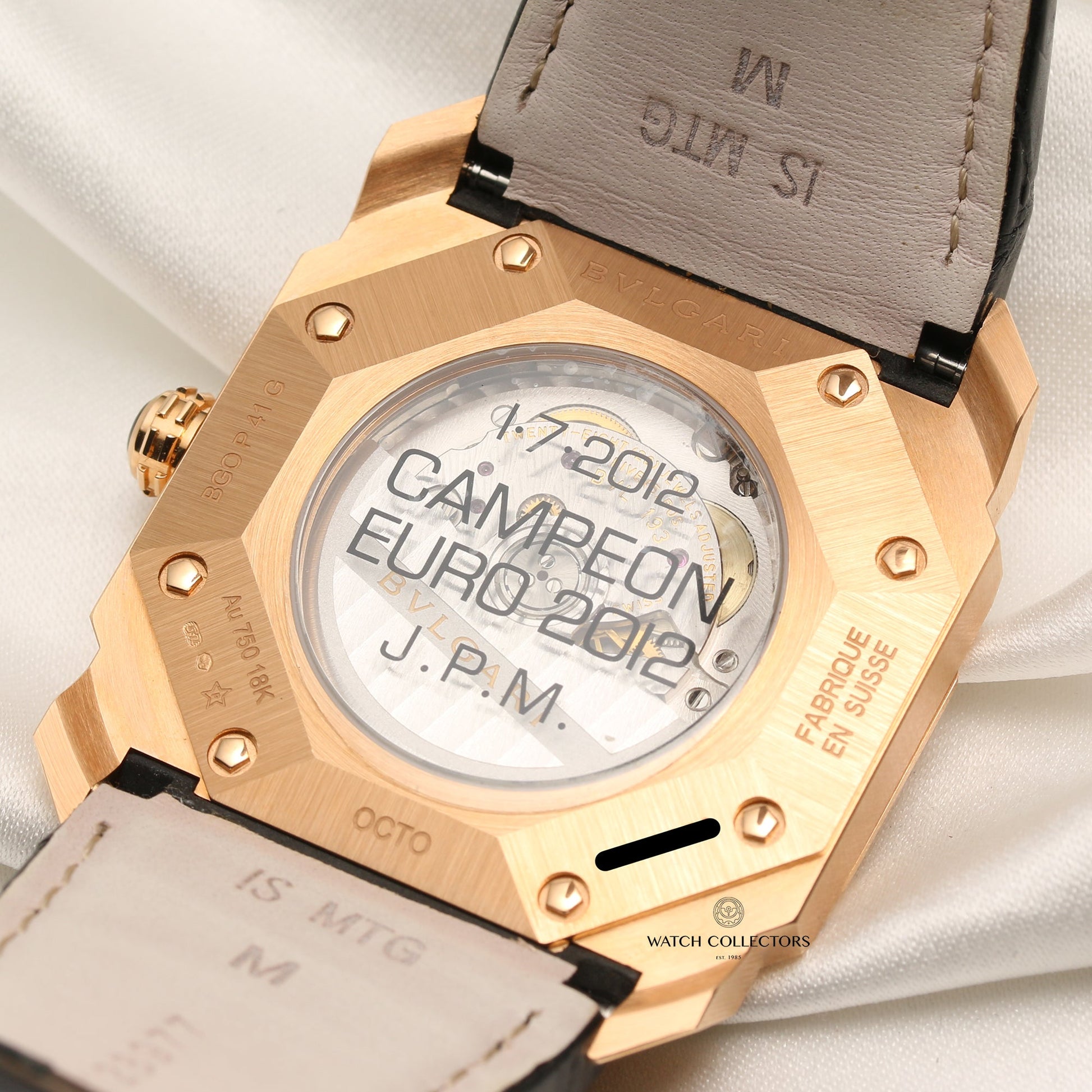 Unworn Full Set Bulgari Bvlgari Octo Solotempo BGOP41G Campeon Del Mundo 2012 Limited Edition 18k Rose Gold