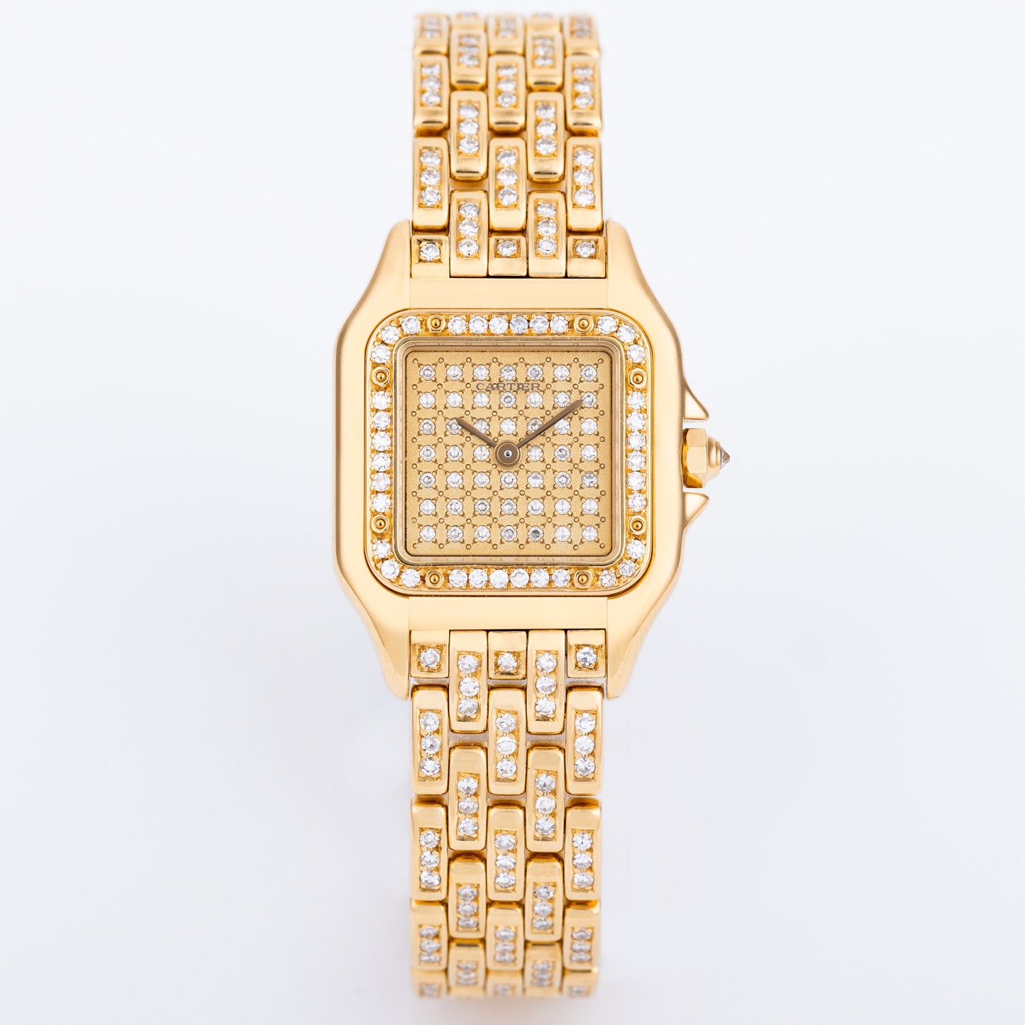 Unworn Cartier Panthere | REF. 1280 2 | Diamond Dial, Bezel & Bracelet | 22mm | 18k Yellow Gold