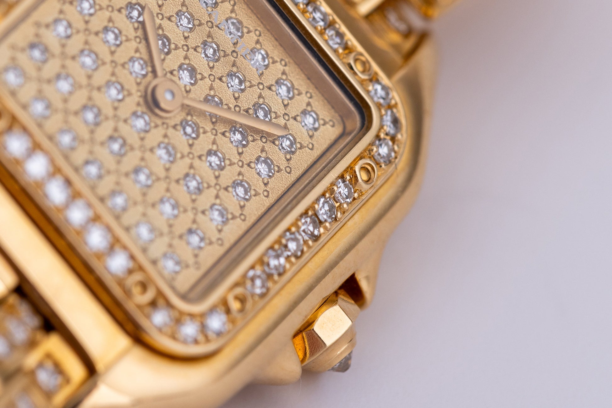 Unworn Cartier Panthere | REF. 1280 2 | Diamond Dial, Bezel & Bracelet | 22mm | 18k Yellow Gold