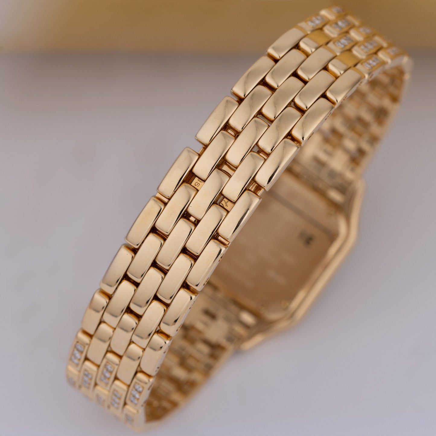 Unworn Cartier Panthere | REF. 1280 2 | Diamond Dial, Bezel & Bracelet | 22mm | 18k Yellow Gold