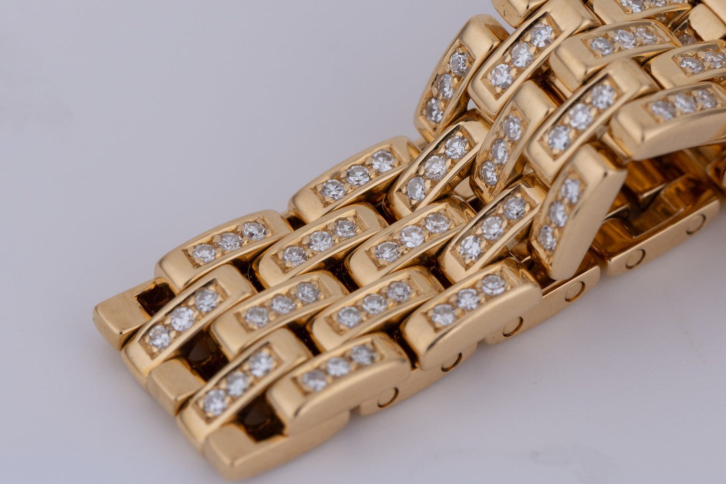 Unworn Cartier Panthere | REF. 1280 2 | Diamond Dial, Bezel & Bracelet | 22mm | 18k Yellow Gold