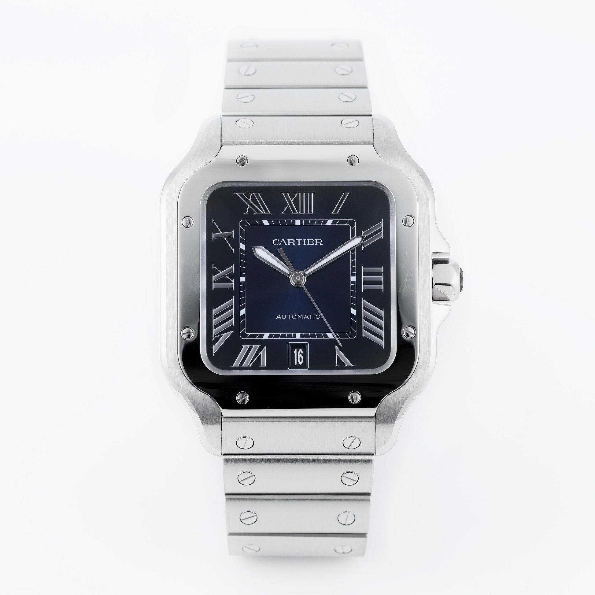 Unworn Cartier Santos Large | REF. WSSA0030 | Blue Dial | 2022 | Box & Papers | Stainless Steel