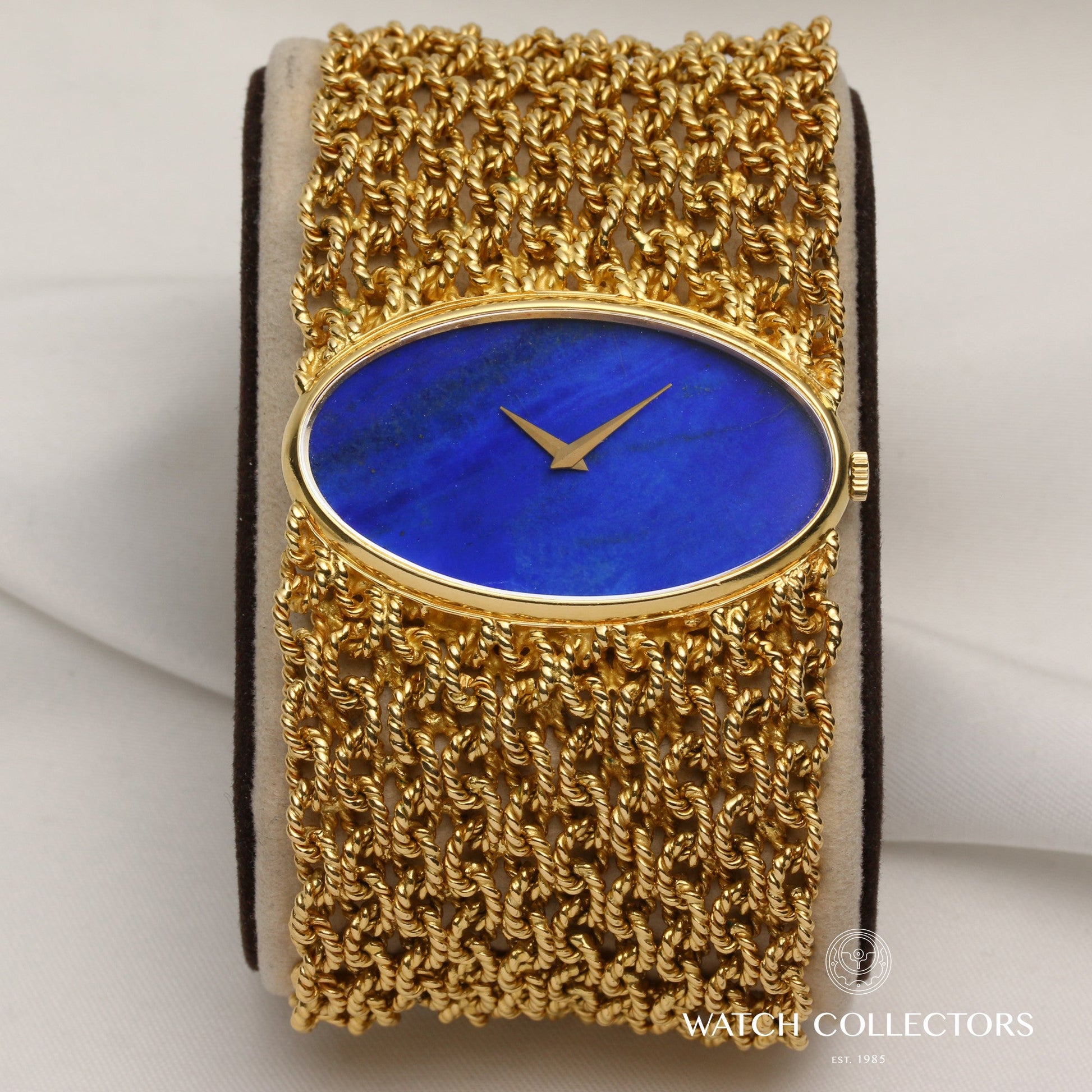 Very rare & possibly unique Chopard 18K Yellow Gold Lapis Lazuli Dial