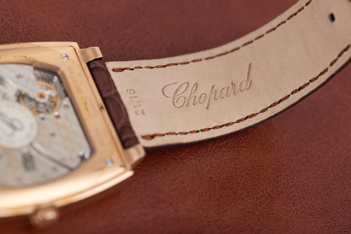 Unworn L.U. Chopard Chronometer Tonneau with Date | REF. 2294 | 18k Rose Gold | 37mm