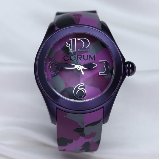 Unworn Corum Bubble 42 | REF. 082.413.98-0390 CA03 | Purple PVD Stainless Steel | Limited 88 Pieces