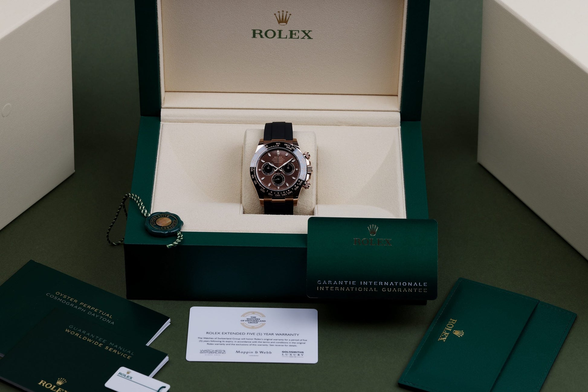 Unworn Rolex Daytona | REF. 116515LN | Chocolate Brown Dial | 18k Rose Gold | Box & Papers | 2021