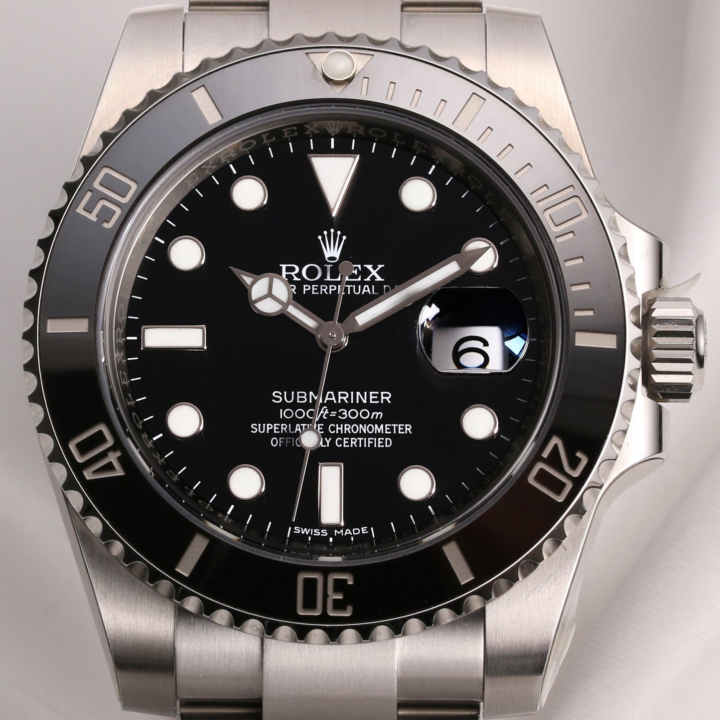 Unworn Full Set Rolex Submariner Date 116610LN Ceramic Stainless Steel