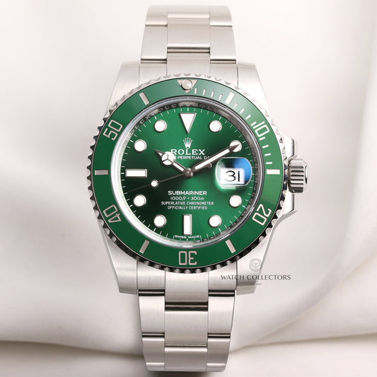 Rolex Submariner Date Hulk 116610LV Stainless Steel full set