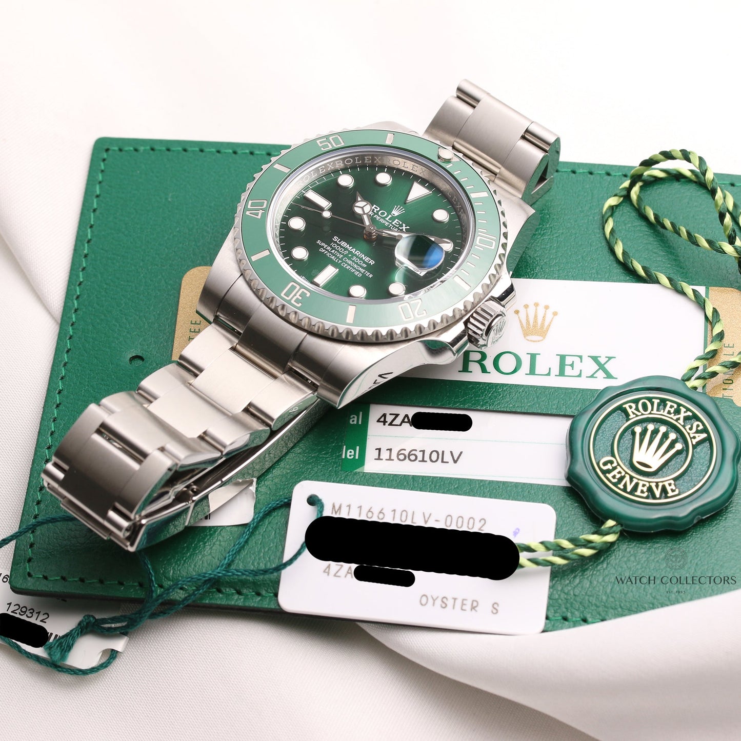 Rolex Submariner Date Hulk 116610LV Stainless Steel full set