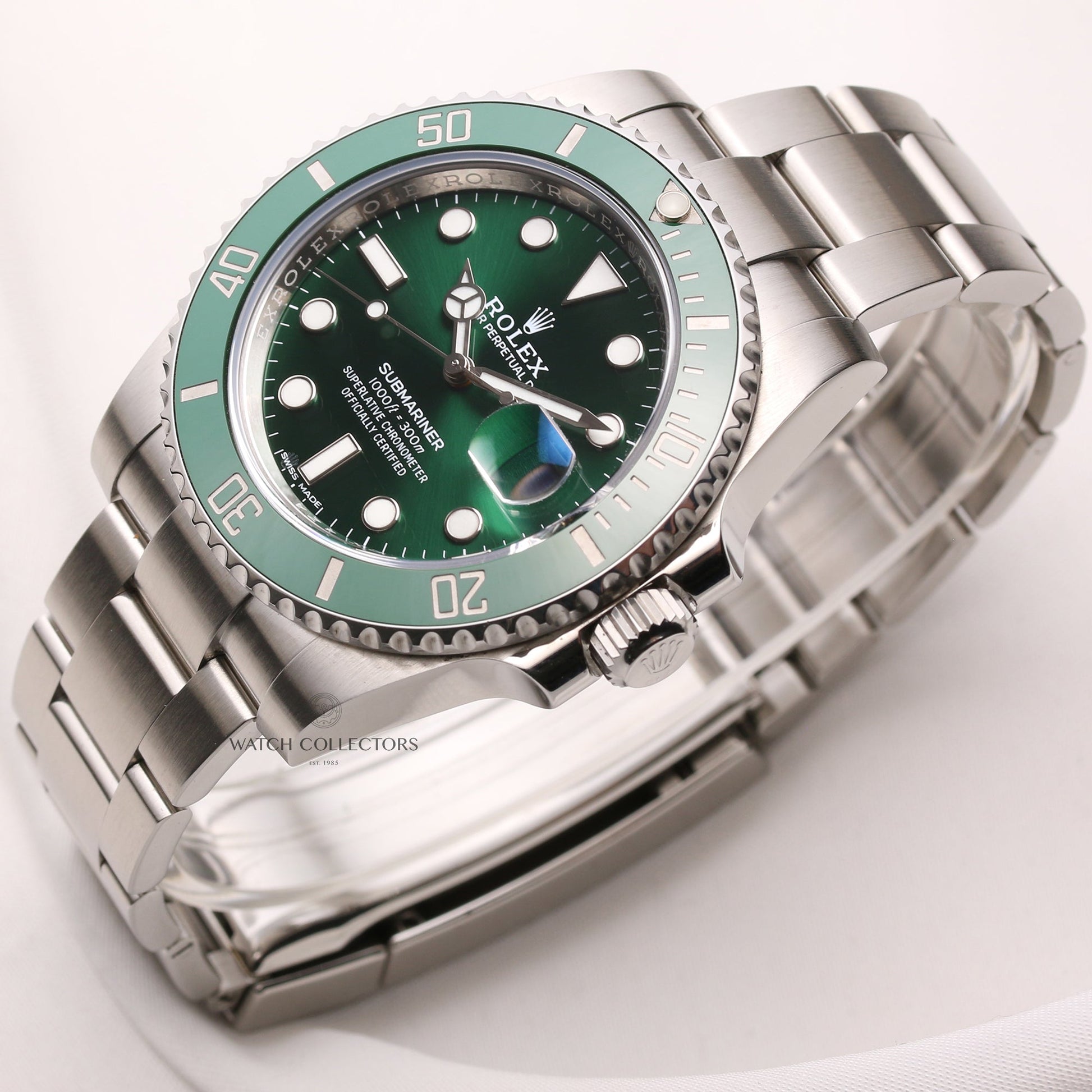 Rolex Submariner Date Hulk 116610LV Stainless Steel full set