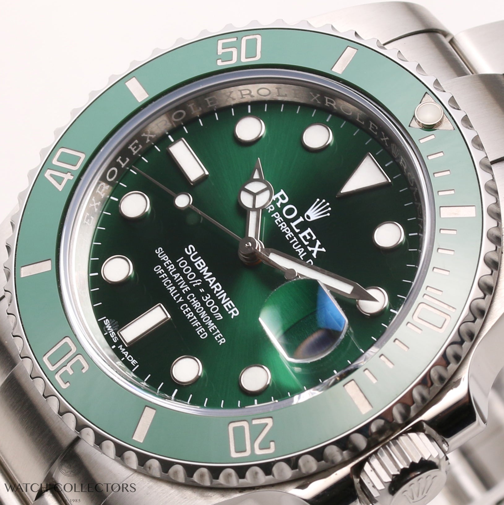 Rolex Submariner Date Hulk 116610LV Stainless Steel full set