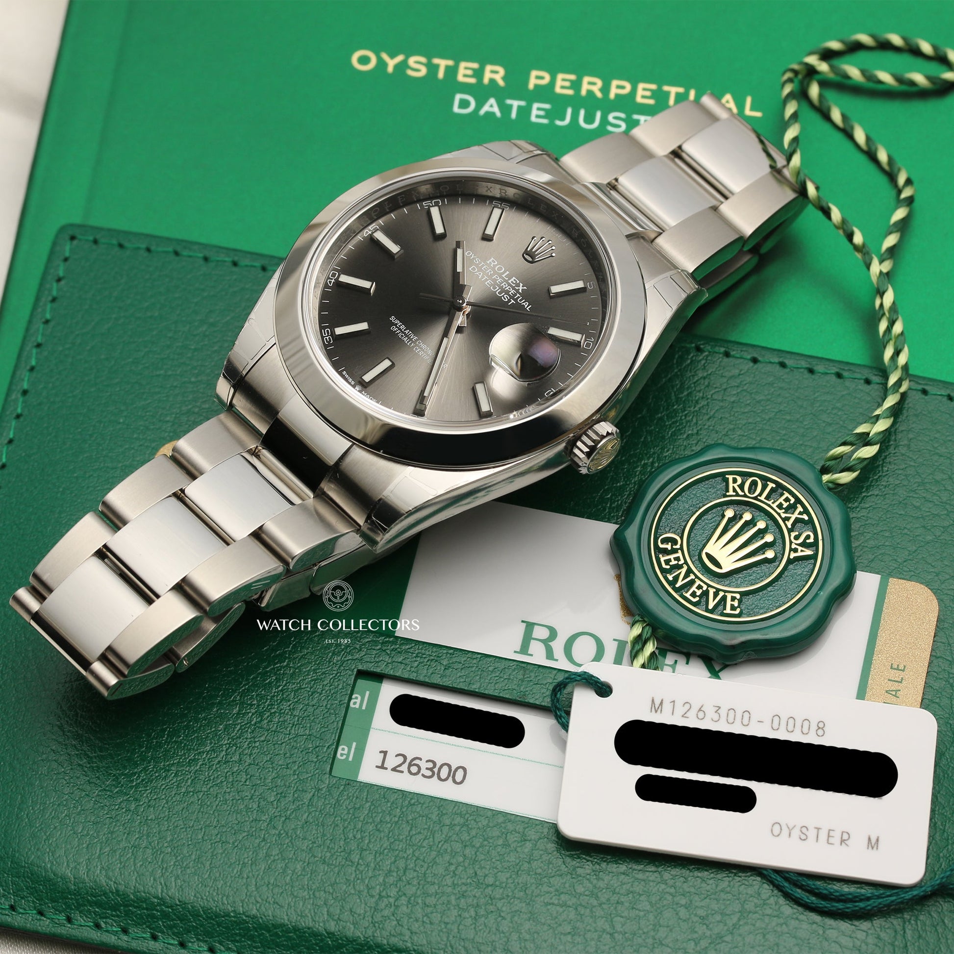 Unworn Rolex DateJust 41 126300 Stainless Steel Rhodium dial