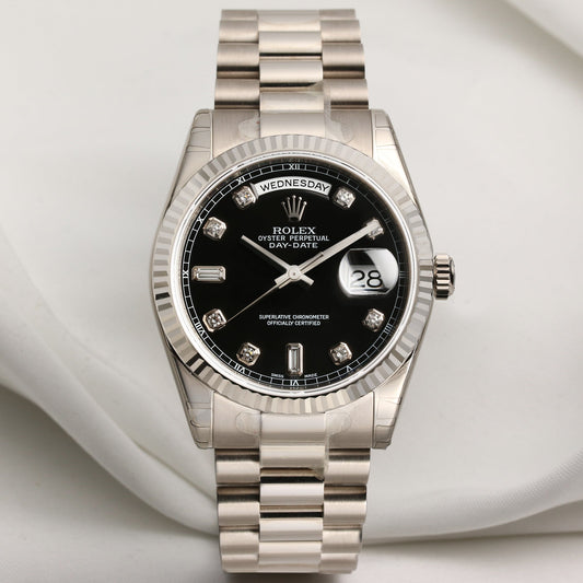 Unworn full-set Rolex Day-Date 118239 18K White Gold