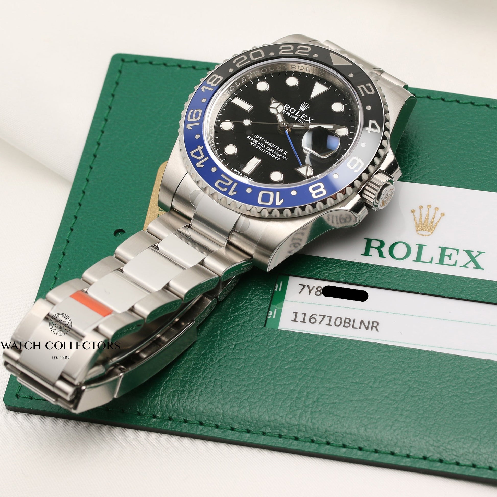 Unworn Full Set Rolex GMT-Master II "Batman" 116710BLNR Stainless Steel