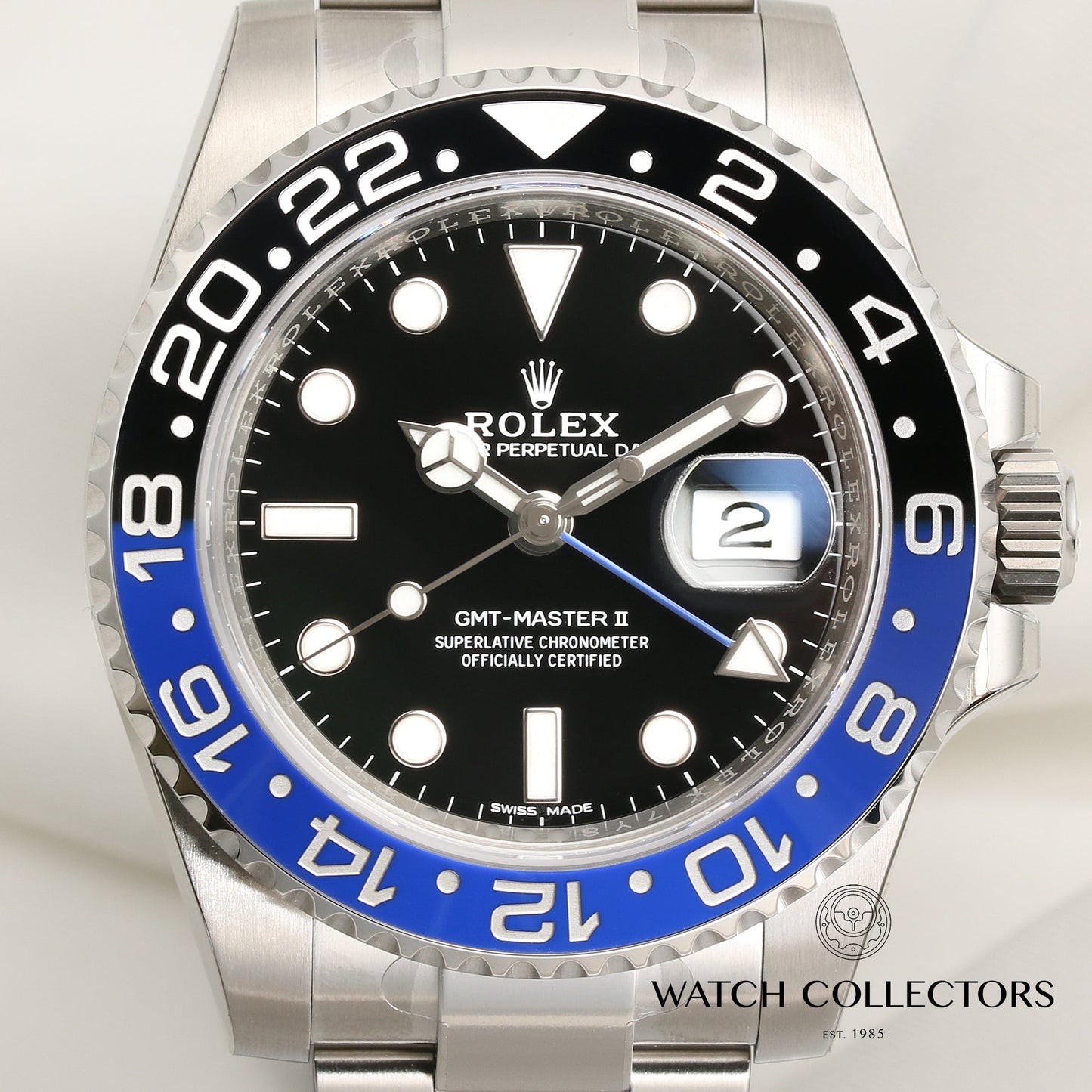 Unworn Full Set Rolex GMT-Master II "Batman" 116710BLNR Stainless Steel