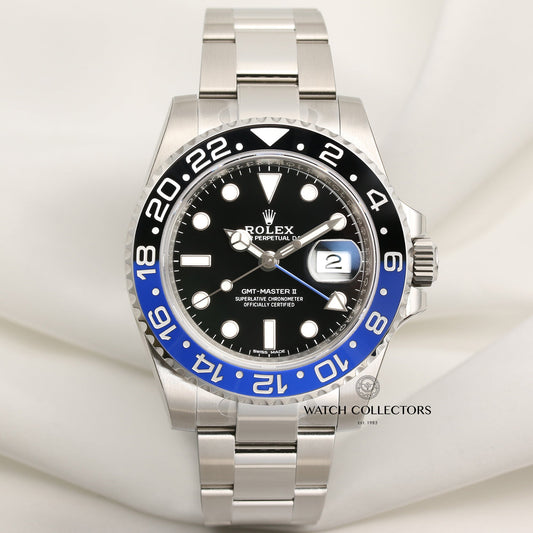 Unworn Full-Set Rolex GMT-Master II "Batman" 116710BLNR Stainless Steel