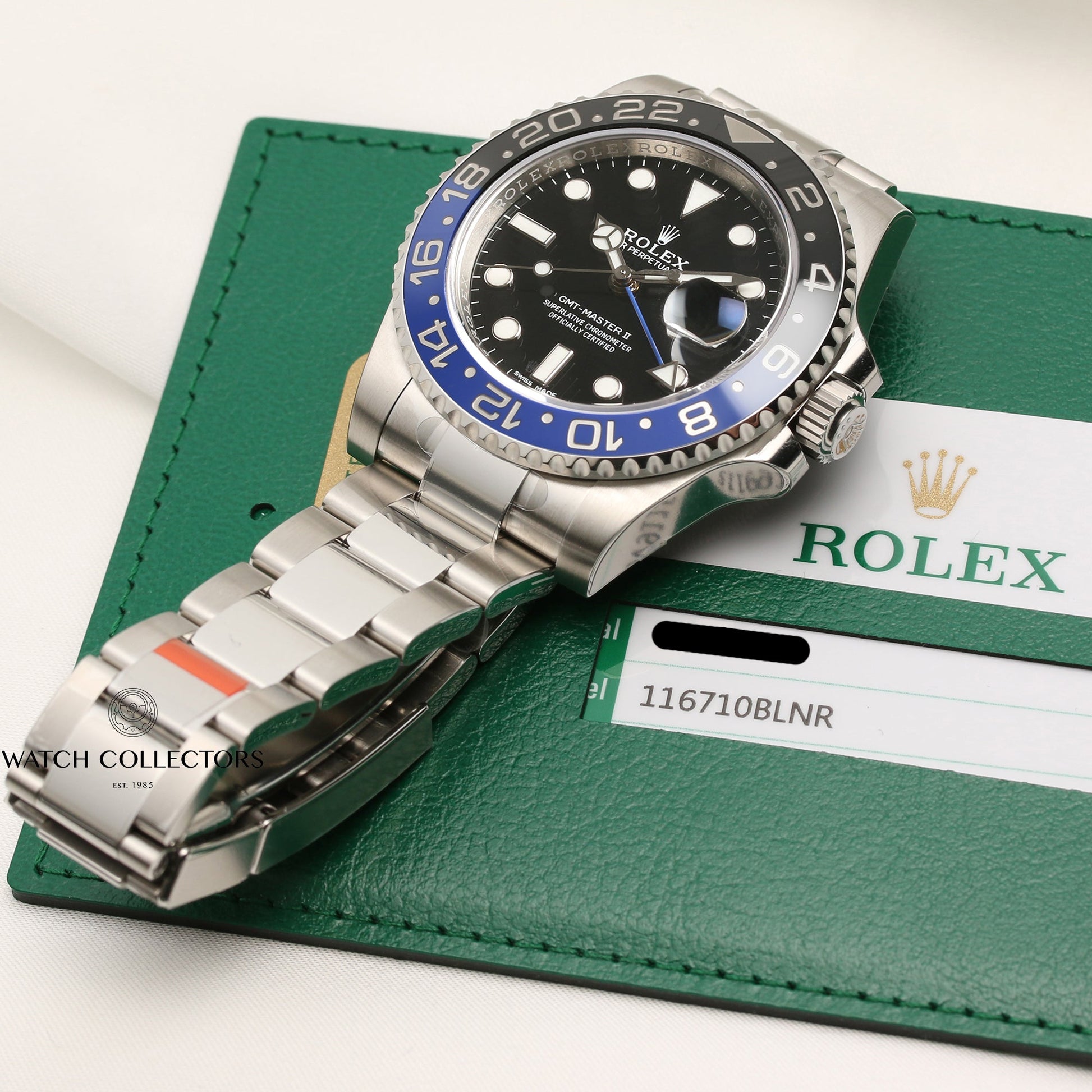 Unworn Full-Set Rolex GMT-Master II "Batman" 116710BLNR Stainless Steel