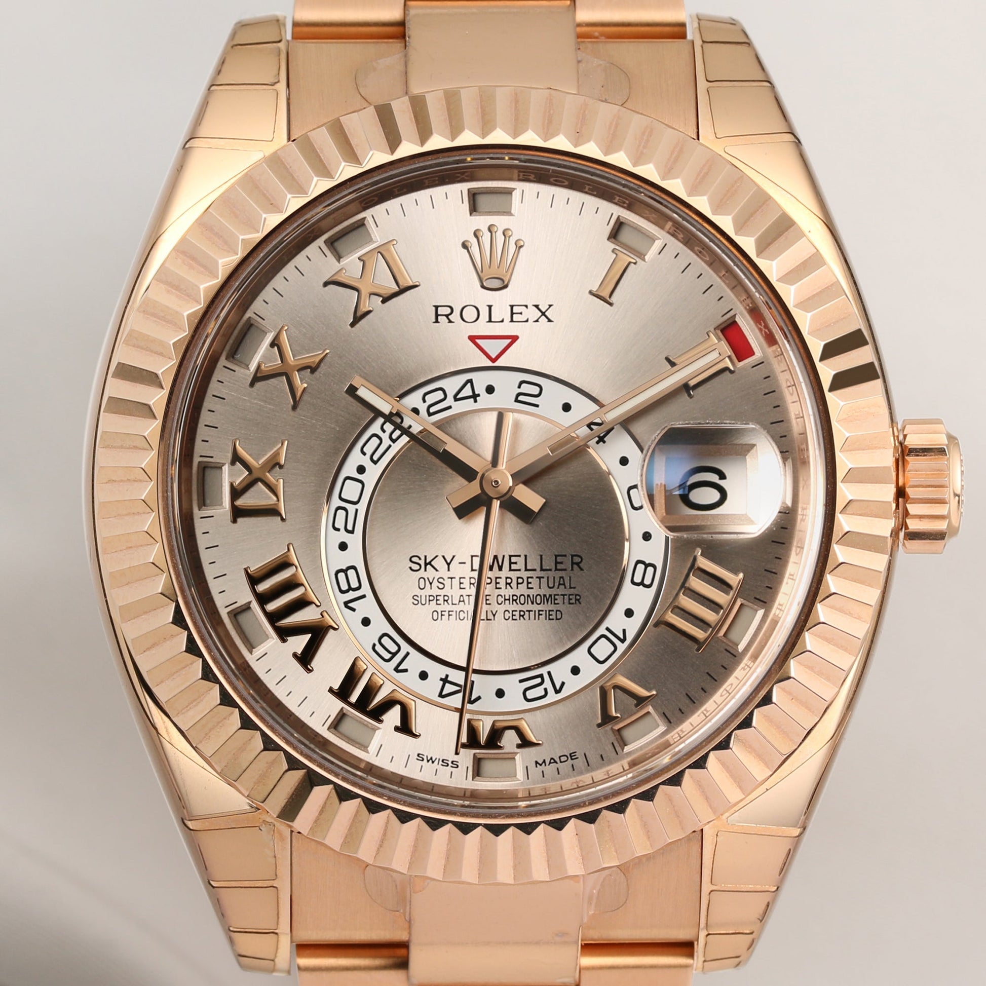 Unworn Full-Set Rolex Sky-Dweller 326935 18K Rose Gold