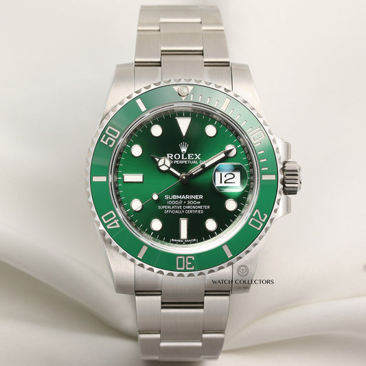 Unworn Full-Set Rolex Submariner "Hulk" 116610LV Stainless Steel 2019