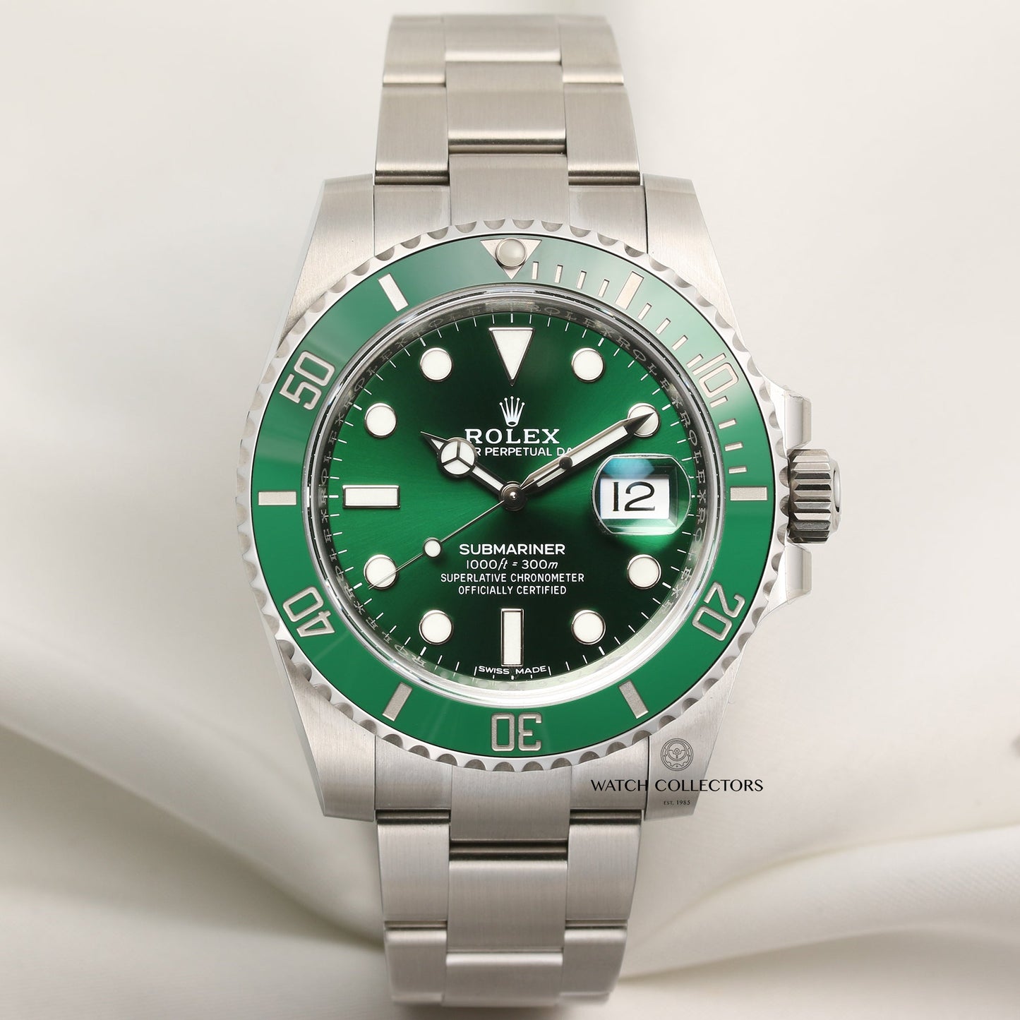 Unworn Full Set Rolex Submariner "Hulk" 116610LV Stainless Steel