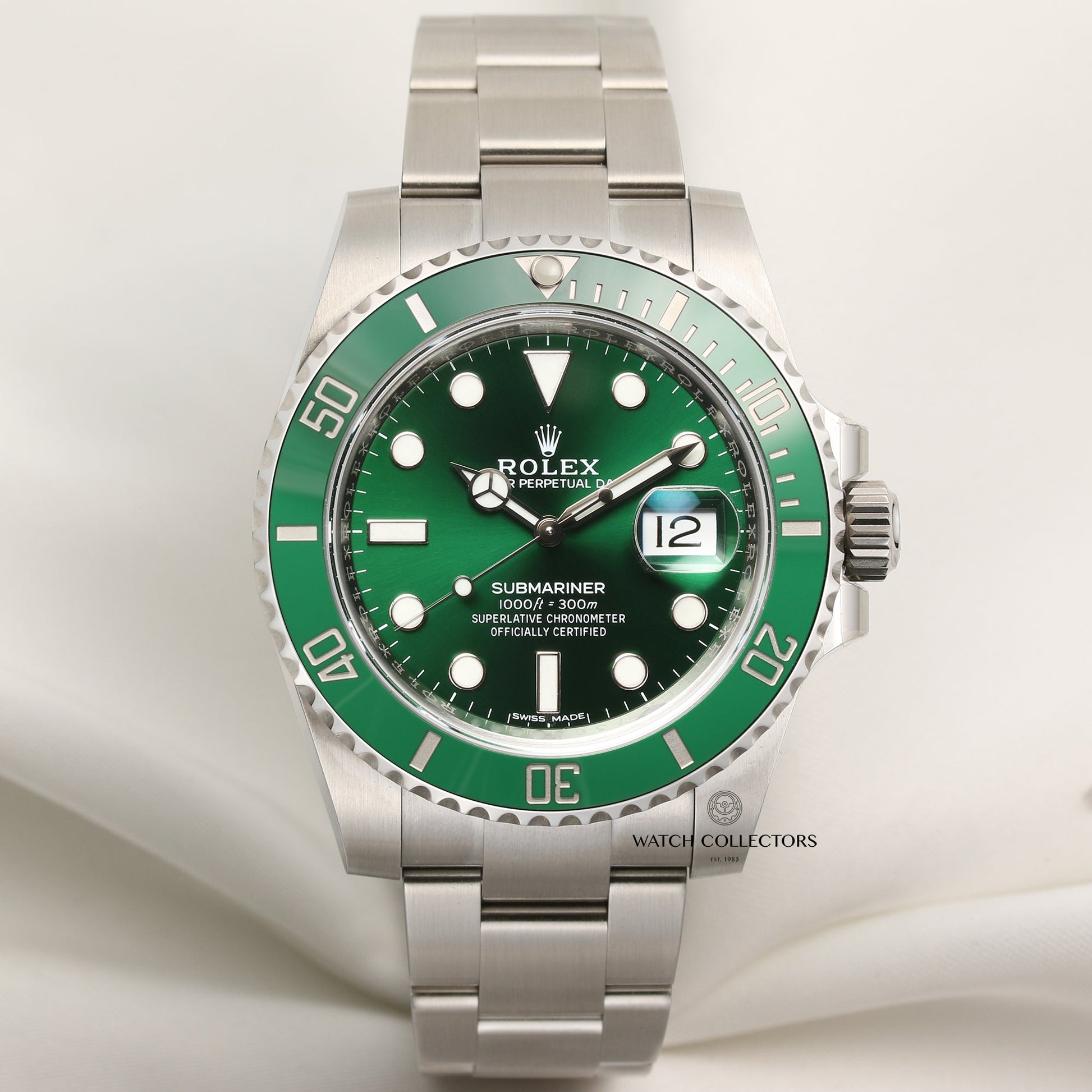 Unworn Full Set Rolex Submariner "Hulk" 116610LV Stainless Steel