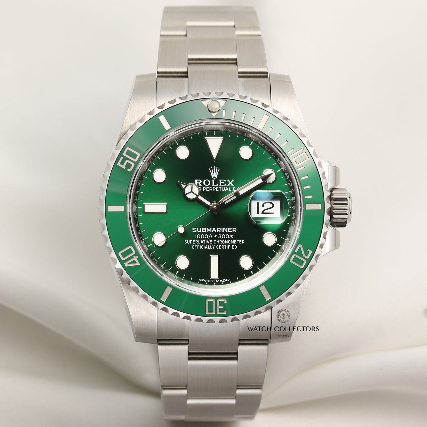 Unworn Full-Set Rolex Submariner "Hulk" 116610LV Stainless Steel