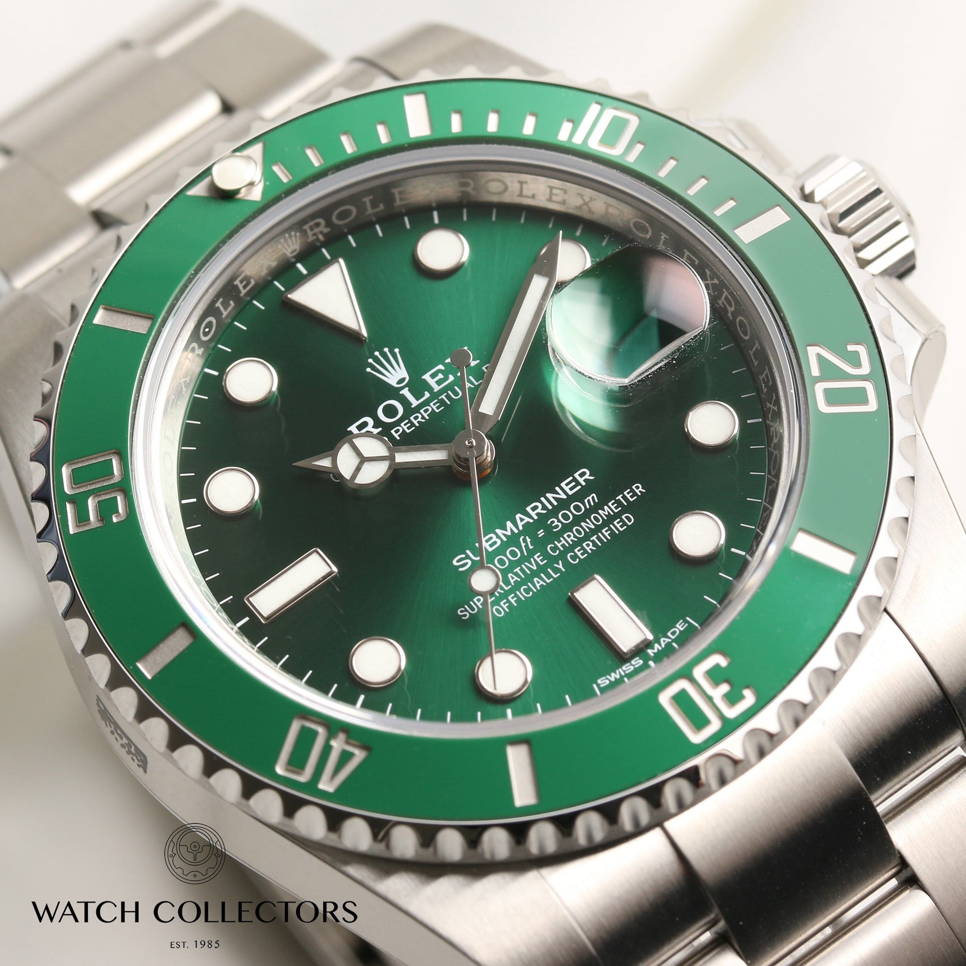 Unworn Full-Set Rolex Submariner "Hulk" 116610LV Stainless Steel