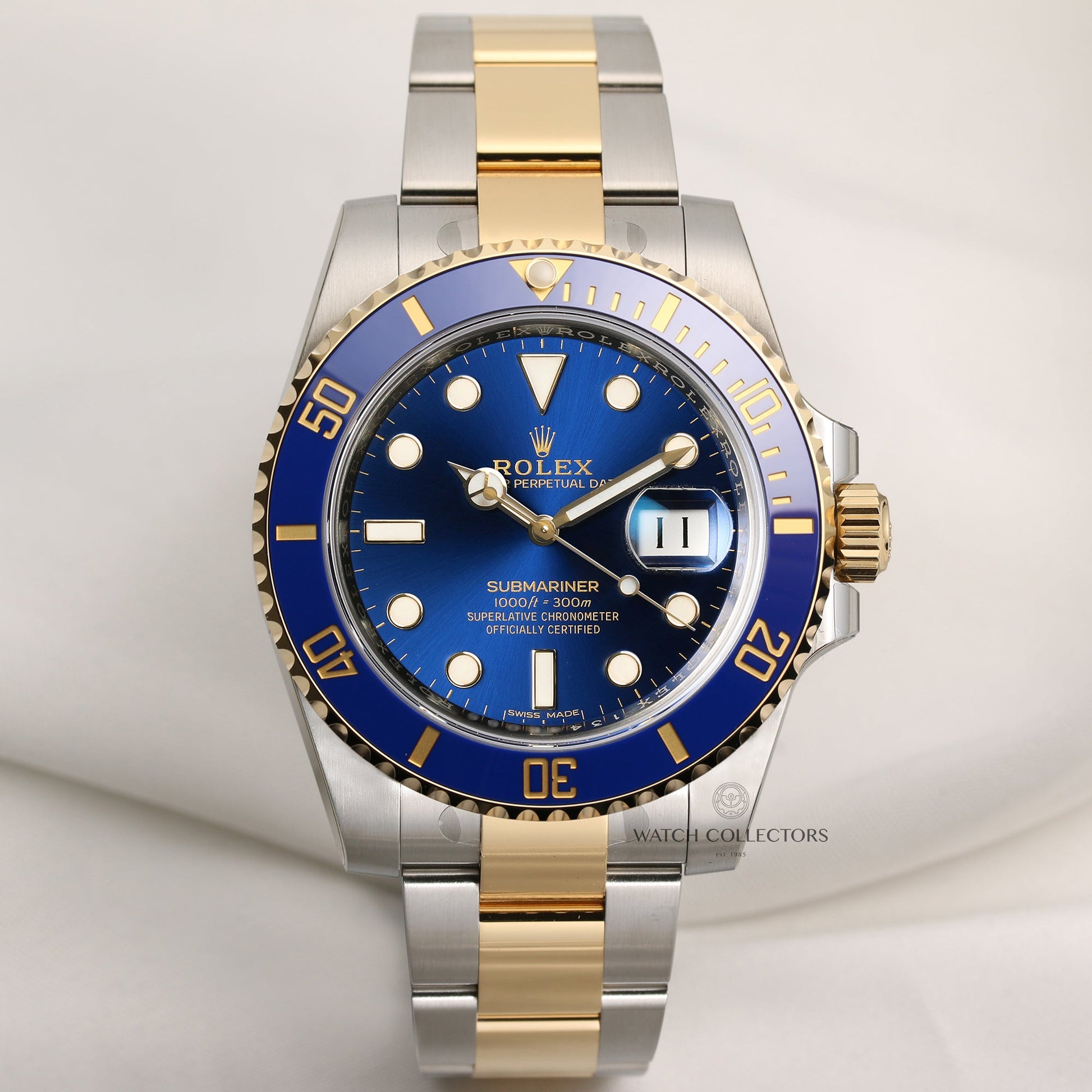 Unworn full-set Rolex Submariner Date Ceramic 116613LB Stainless Steel & 18K Yellow Gold