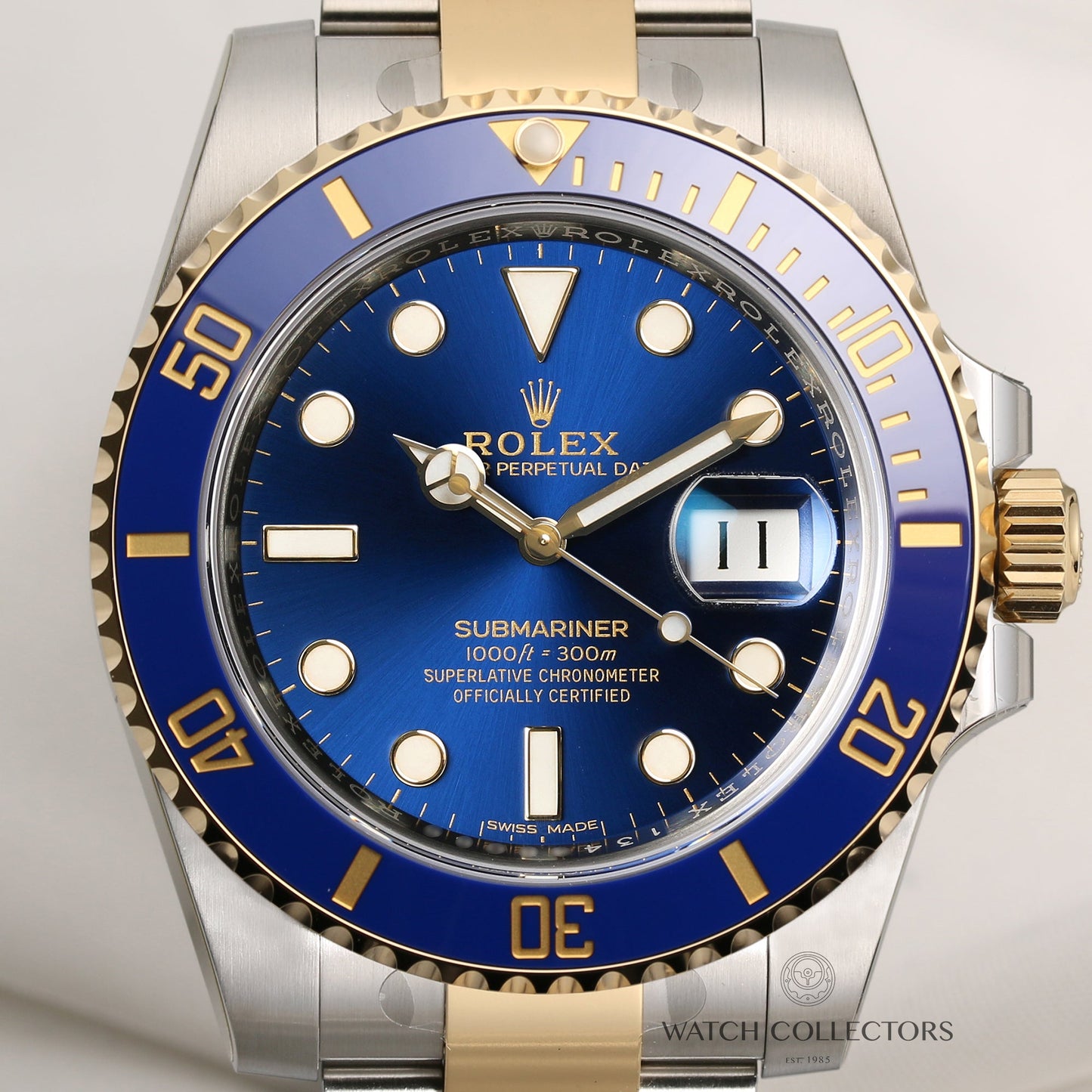 Unworn full-set Rolex Submariner Date Ceramic 116613LB Stainless Steel & 18K Yellow Gold