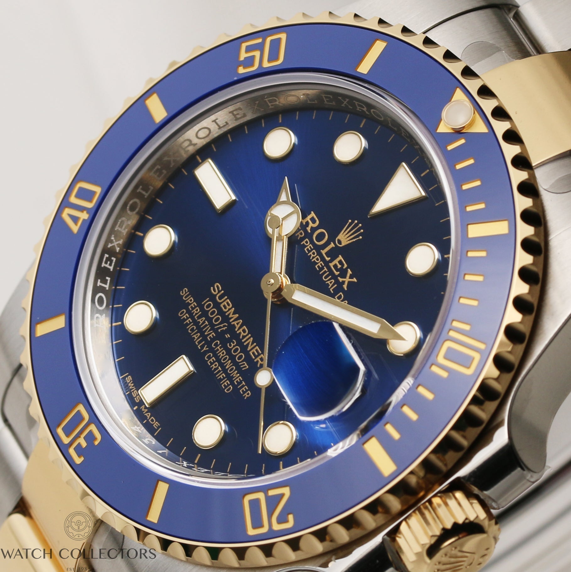 Unworn full-set Rolex Submariner Date Ceramic 116613LB Stainless Steel & 18K Yellow Gold