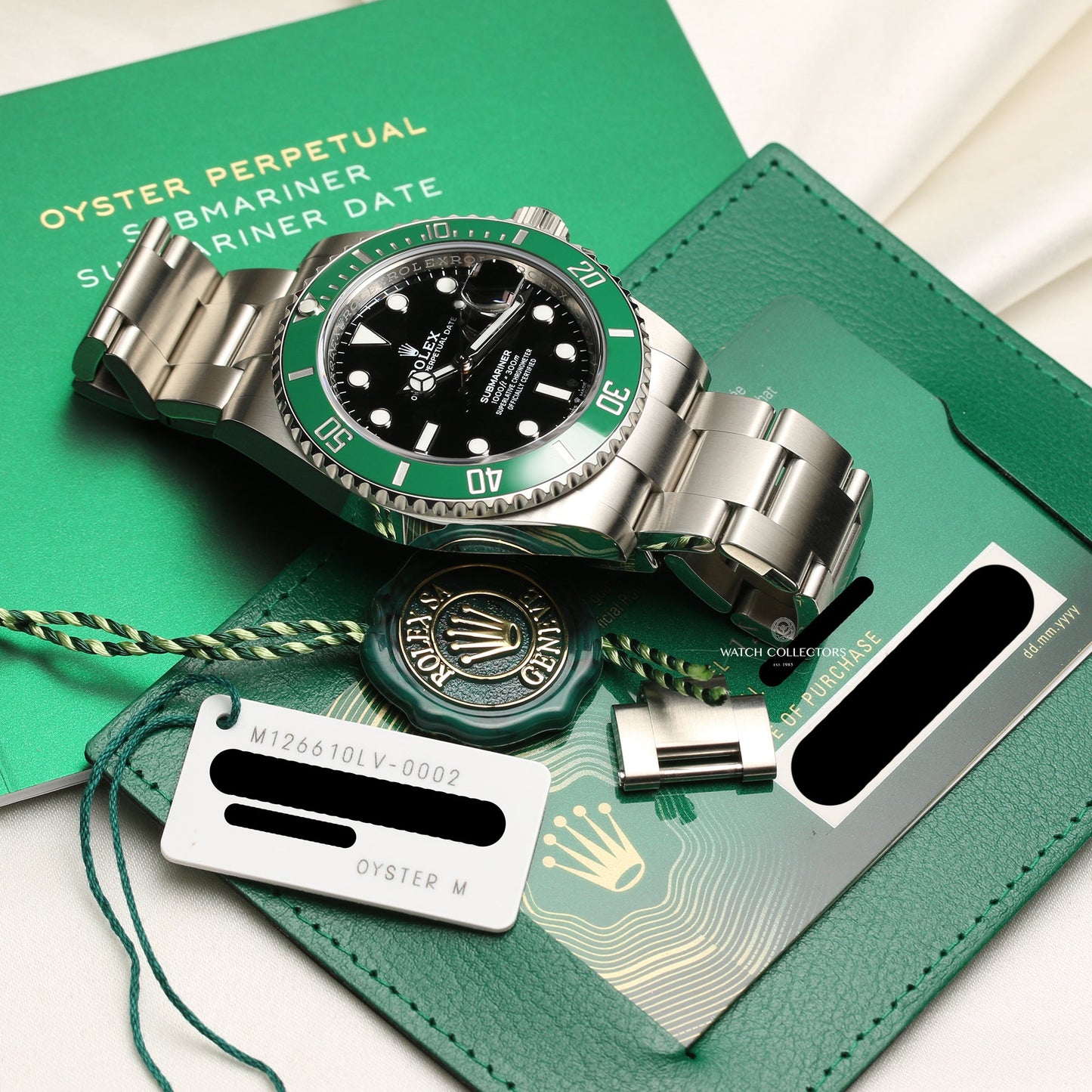 Unworn 2020 Rolex Submariner "Kermit" 126610LV Stainless Steel